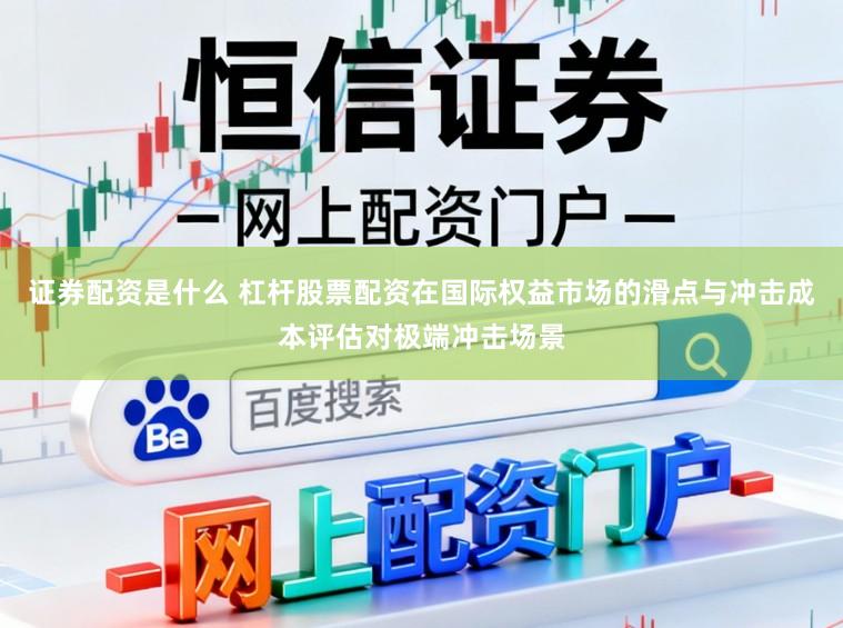 证券配资是什么 杠杆股票配资在国际权益市场的滑点与冲击成本评估对极端冲击场景